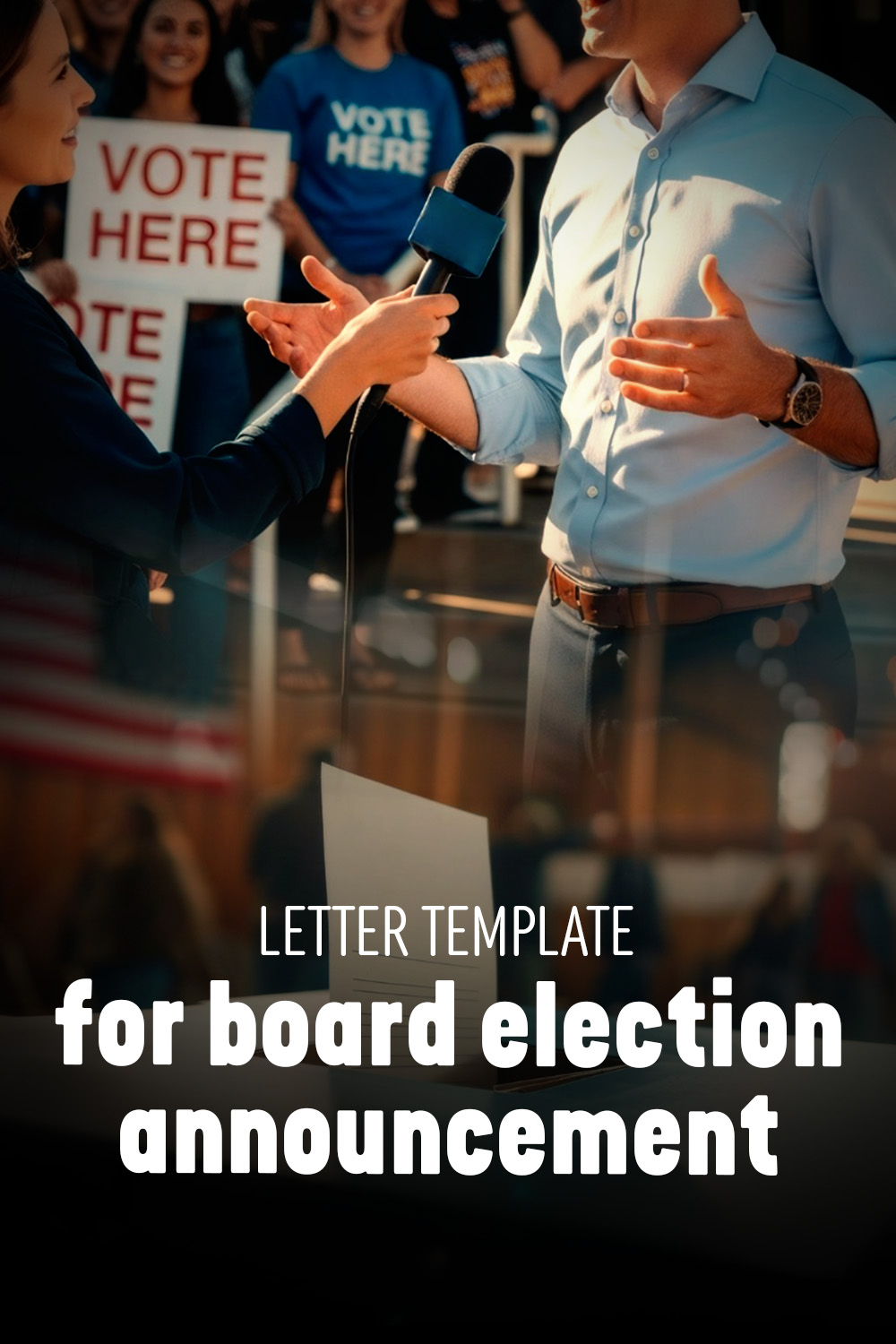 Letter Template For Board Election Announcement