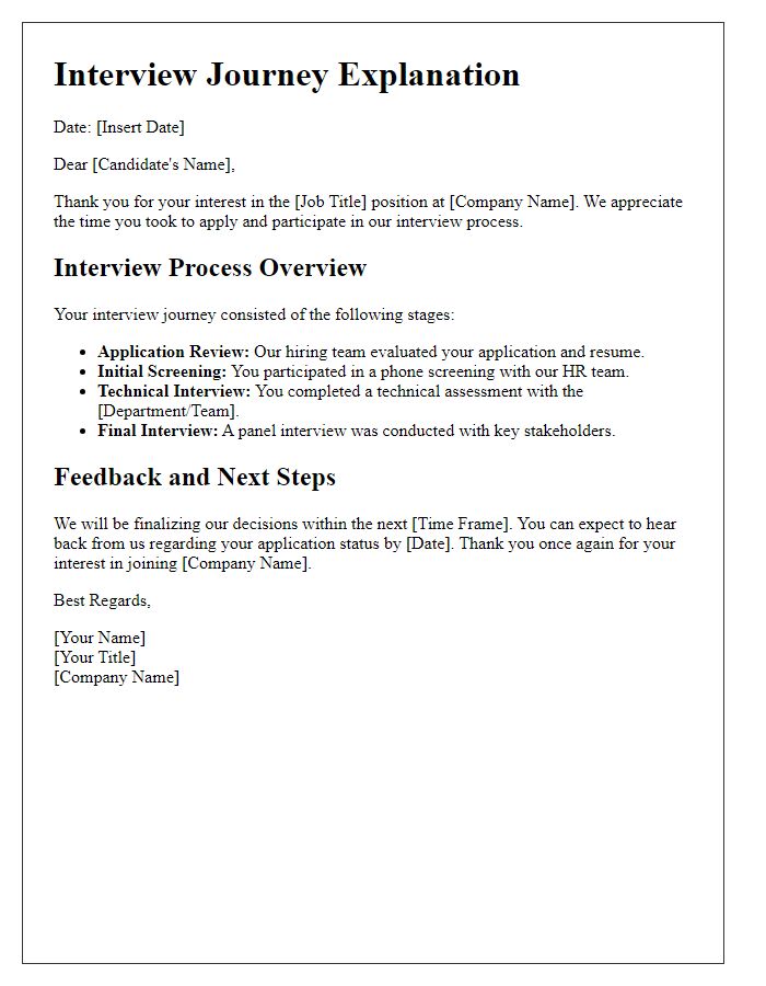 Letter template of Interview Journey Explanation