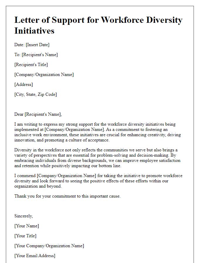 Letter template of support for workforce diversity initiatives