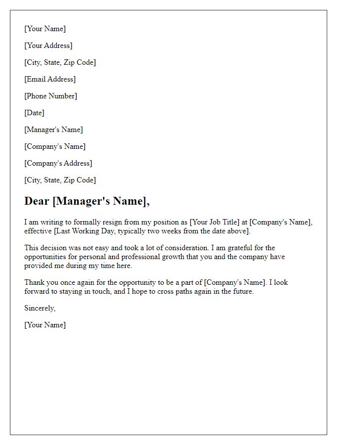 Letter template of resignation from an administrative role