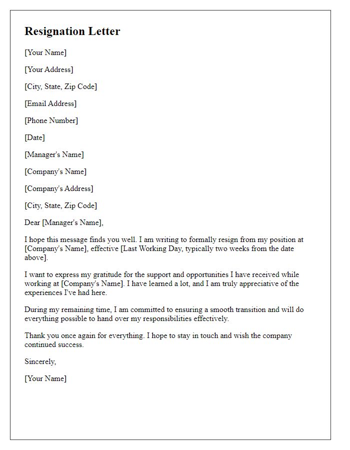 Letter template of resignation after earning a higher qualification