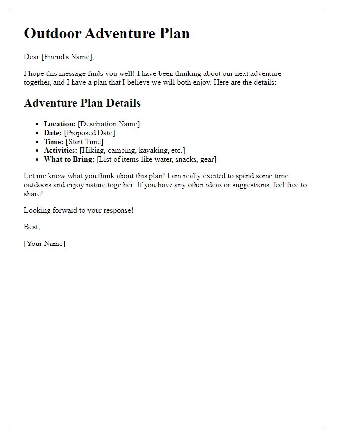 Letter Template For Planning A Weekend Getaway With A Friend Free 