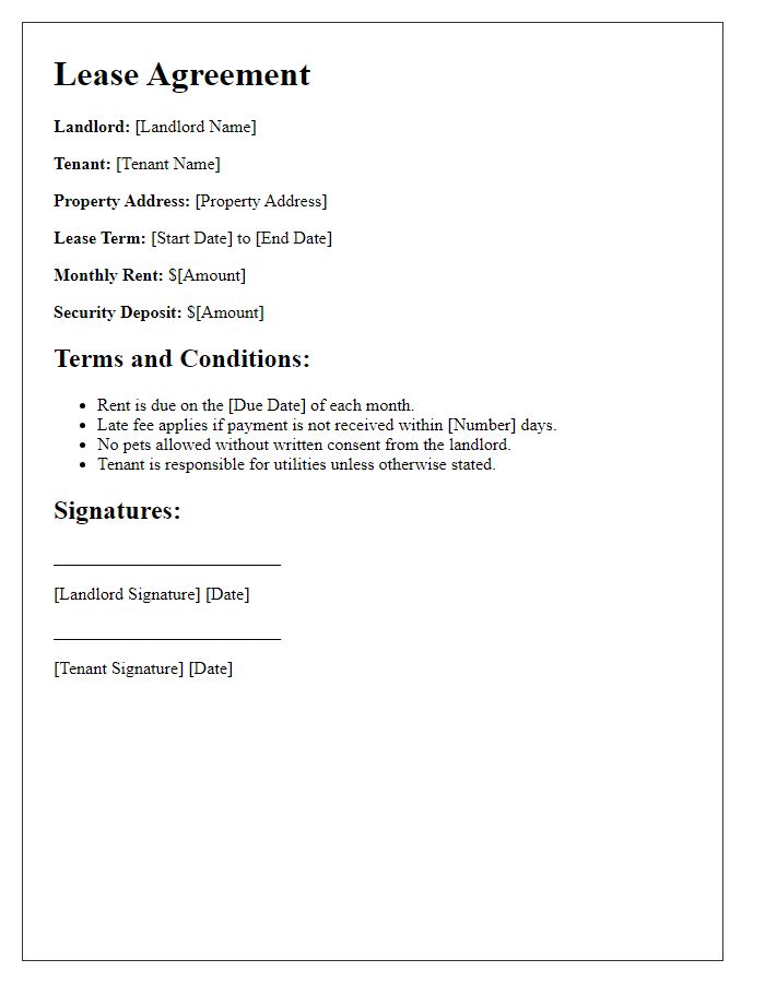 Letter template of lease agreement question