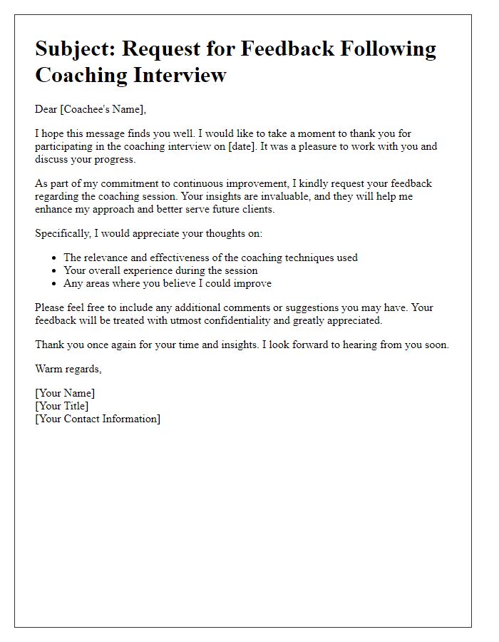 Letter template of appeal for feedback post-coaching interview